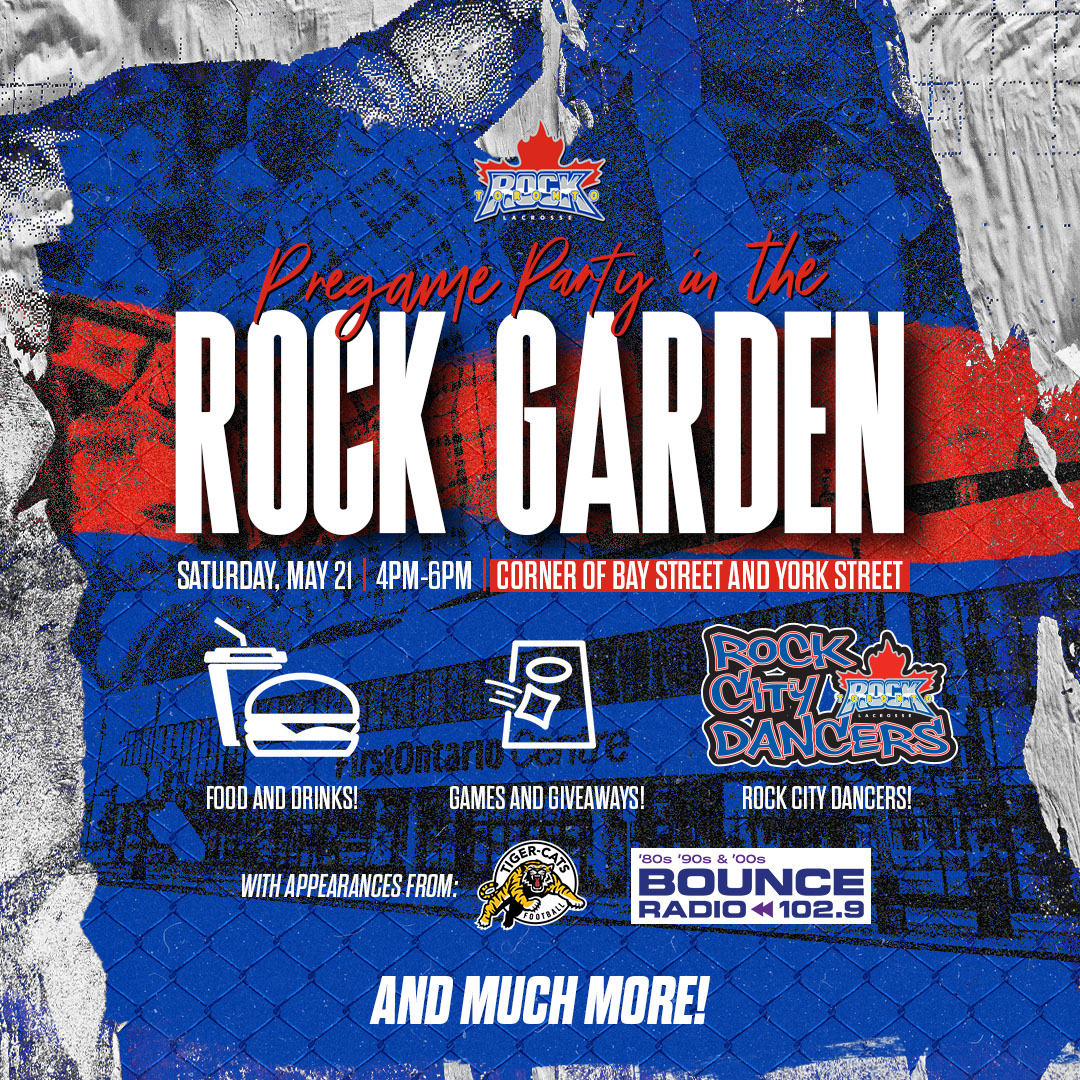 Pregame Party In The Rock Garden From 4-6pm! - Toronto Rock