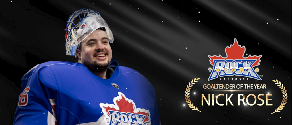 WATCH: Nick Rose Goaltender Of The Year - Toronto Rock